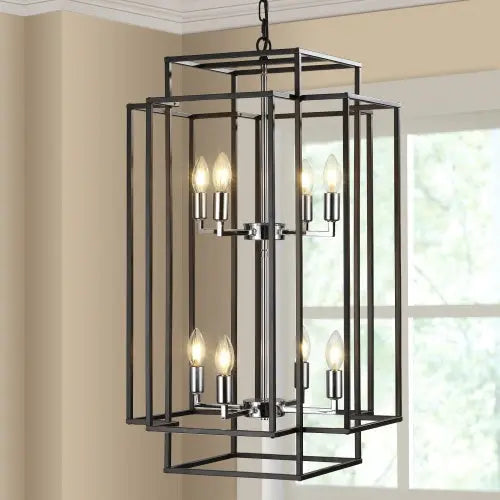 8 Lantern Tiered Chandelier