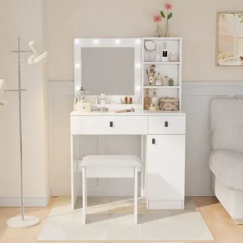 Vanity Desk Adjustable Lighting