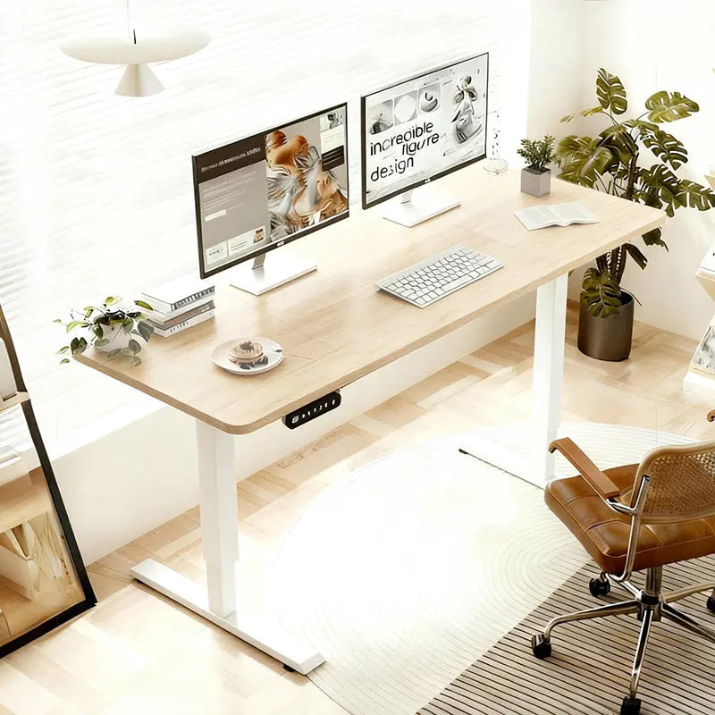 Electric Standing Desk 55in Oak